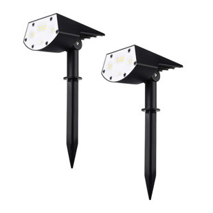NEAT MARKET Black Low Voltage Solar Powered Spot Light Pack