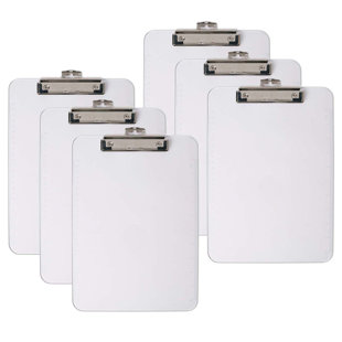 CHARLES LEONARD CO. Letter Size Plastic Clipboard Set (Set of 6)