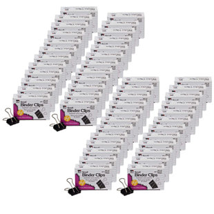 CHARLES LEONARD CO. Binder Clip Set (Set of 48)