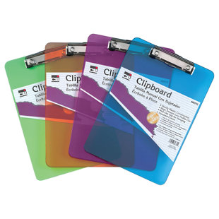 CHARLES LEONARD CO. Plastic Clipboard Set (Set of 6)