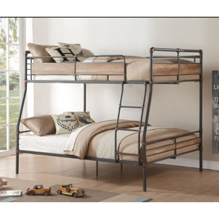 MASON & MARBLES Full X-Large Over Queen Bunk Bed In Sandy Black & Dark Bronze