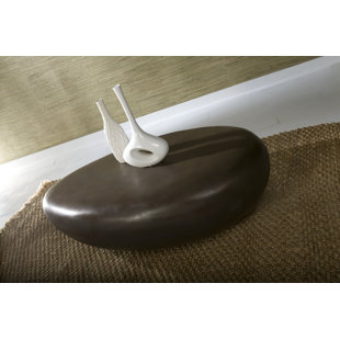 PHILLIPS COLLECTION Bronze River Stone Solid Coffee Table