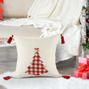 LR RESOURCES Tassels Cotton Pillow Cover