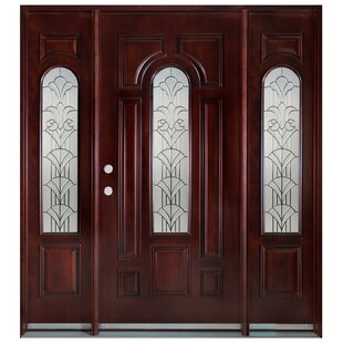 DOOR DESTINATION 80'' Paneled Wood Front Entry Doors