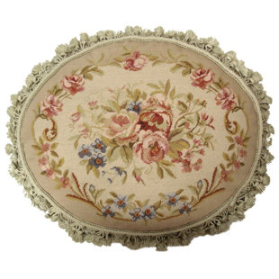 HKH INTERNATIONAL Embroidered Feather Throw Pillow