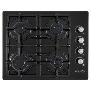ARTESANO IRON WORKS ABBA 23.6 In 4 Burner Gas On Glass Cooktop