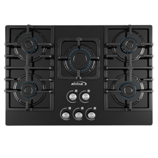 ARTESANO IRON WORKS ABBA 30 inch 5 Burners Gas on Glass Cooktop