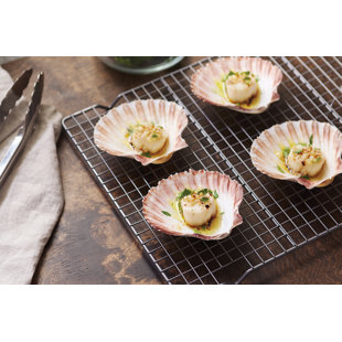 Nantucket Seafood 4771 Natural Baking Sea Shells, 4-Inch, Set of 4