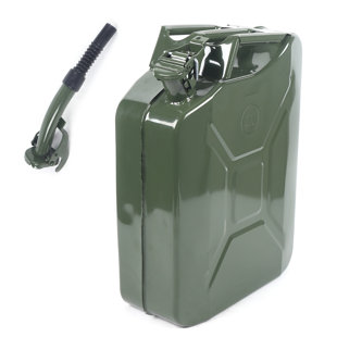 JOYDING 5 Gallon Military Metal Steel Tank Gas Gasoline Fuel Army Can Emergency Backup