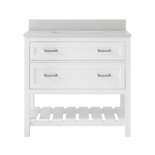 HAZELWOOD HOME Lawson 37" W x 22" D x 39" H Single Bathroom Vanity
