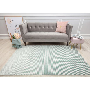 ISAAC MIZRAHI NEW YORK Callum Contemporary Peppermint Pinstripes Area Rug