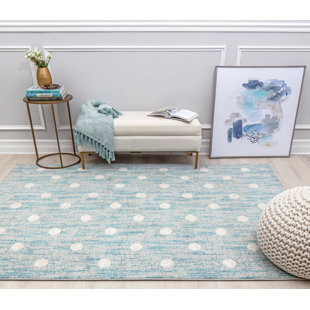 ISAAC MIZRAHI NEW YORK Callum Geometric Delightfully Dotty Area Rug