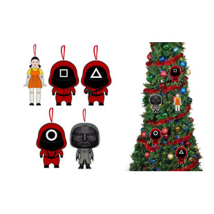 AHOLICDEALS 5 Piece Hanging Figurine Ornament Set