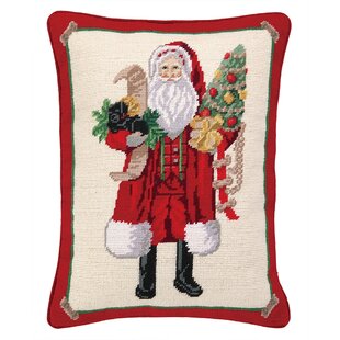 PEKING HANDICRAFT Santa Throw Pillow