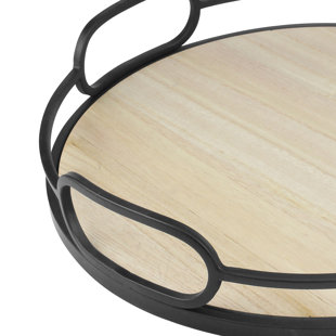 CKK HOME DÉCOR, LP Stonebriar Metal Tray - Set of 2 (Set of 2)