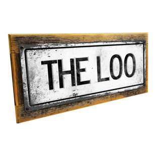 HOMEBODY ACCENTS Framed Retro The Loo Sign