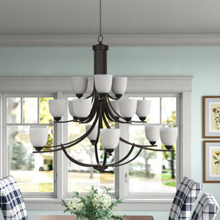 ANDOVER MILLS™ Hayden 15 - Light Dimmable Tiered Chandelier