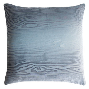 KEVIN O'BRIEN STUDIO Woodgrain Velvet Square Pillow Cover & Insert