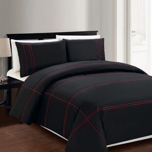 LINEN DEPOT DIRECT Modern & Contemporary Cotton Striped Duvet Cover Set