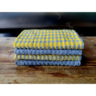 LA PEARL Cotton Jacquard Tea Towel Kitchen Towel (Set of 4)