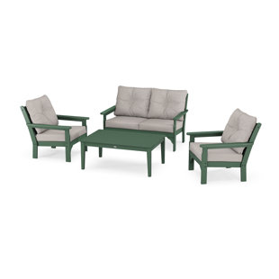 POLYWOOD® Vineyard 4-Piece Deep Seating Set