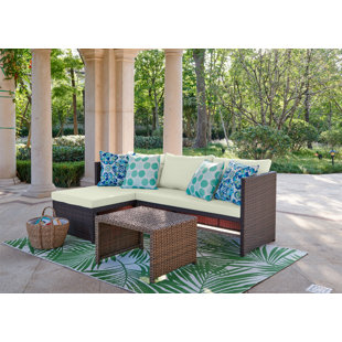 CEETS Square 74'' Long Lounge Dining with Cushions (Set of 2)