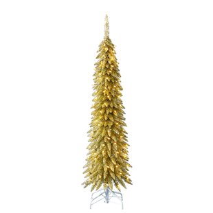 POLYGROUP TRADING LTD Home Heritage Pencil Artificial Tinsel Christmas Tree