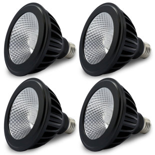Sunlight2® PAR30 120V AC 14W, Dim to Warm LED Bulb, 36° Beam Angle, Black Finish (Set of 4)
