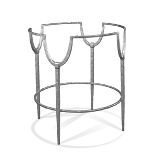 SHERRILL OCCASIONAL Masterpiece Trifecta Round Glass Top Dining Table