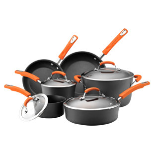 RACHEL RAY Rachael Ray 10 Piece Hard-Anodized Aluminium Non Stick Cookware Set
