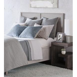 THOM FILICIA HOME COLLECTION BY EASTERN ACCENTS Fenton Gray Cotton Reversible Modern & Contemporary Coverlet