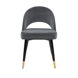 CDECOR HOME FURNISHINGS Sophie Velvet Upholstered Side Chair (Set of 2)