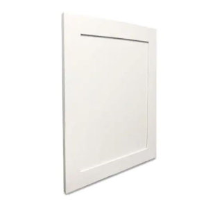 L&C CABINETRY Recessed Panel Painted Hardwood Kitchen Cabinet Set Stock