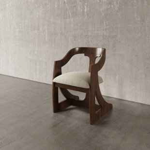 CASA ISPIRATA Crescent Mid Century Modern Barrel Chair