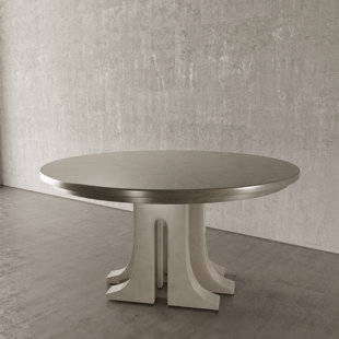 CASA ISPIRATA Aqueduct Wood and Concrete Contemporary Round Dining Table