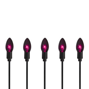 NORTHLIGHT SEASONAL C9 Bulb Halloween Pathway Markers - 8.75' Black Wire (Set of 10)