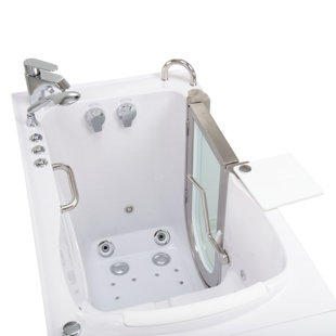 ELLA WALK IN BATHS 52'' x 30'' Walk-in Acrylic Bathtub with Faucet