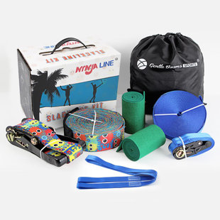 Gentle Booms Sports Outdoor Plastic Slack Line with Carrying Case