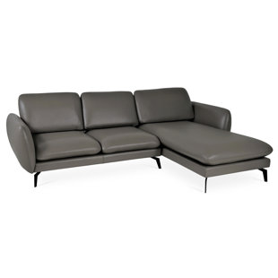 SOHOCONCEPT Paloma 100.5" Wide Genuine Leather Sofa & Chaise