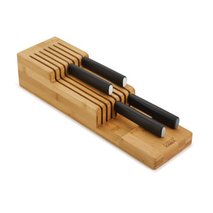 Joseph Joseph DrawerStore Compact Bamboo 2-tier Knife Organizer