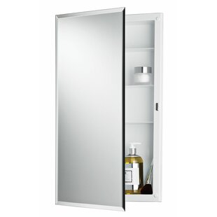 BROAN NUTONE 16'' W 26'' H Recessed Framed Medicine Cabinet Mirror Fixed