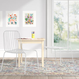 MISTANA™ BABY & KIDS Aadhya Kids 12'' Desk Or Activity Chair Chair and Ottoman (Set of 2)