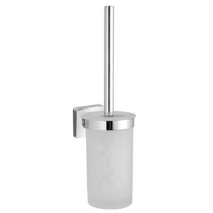 PENTA USA KITCHEN & BATH ALL FAUCETS-ACCESSORIES 13'' Metal Wall Mounted Toilet Brush And Holder In Polished Chrome