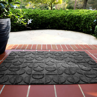 MATTERLY Borderless Waterhog Hourglass Camel 2'X3' Indoor Outdoor Door Mat