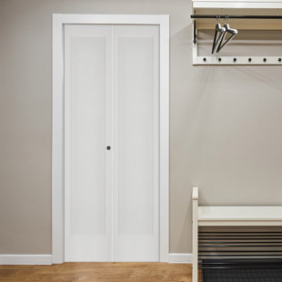 TRIMLITE Primed 1 Panel Ovolo Bi-Fold Door