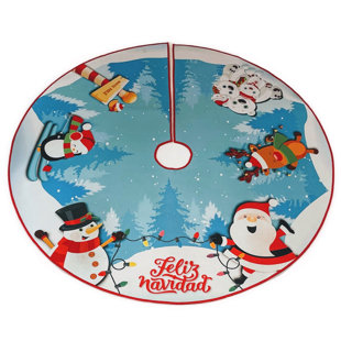 ARTZTEX Feliz Navidad Tree Skirt