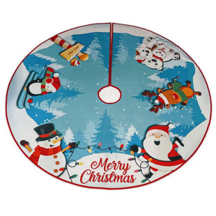 ARTZTEX Santa & Friends Tree Skirt