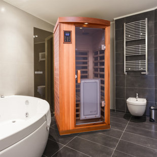 PYNSSEU One Person Luxury Far Infrared Sauna Room For Family Use With Bluetooth Audio