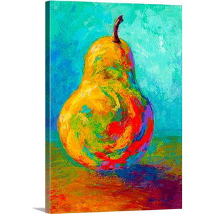 GREAT BIG CANVAS Pear II by Marion Rose Painting Print on Wrapped Canvas