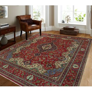 ISABELLINE Kaytelyn One-of-a-Kind 9'7 X 12'9 1980s Wool Area Rug in Red